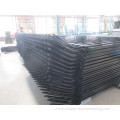 Outdoor garden bent top steel fence panels